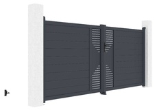 Brána dvojkrídla G21 Marion 350x158 cm, antracit - 3