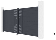Brána dvojkrídla G21 Marion 350x173 cm, antracit - 1