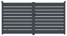 Brána dvojkrídla G21 Reno 350x176 cm, antracit