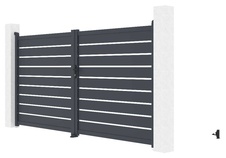 Brána dvojkrídla G21 Reno 350x176 cm, antracit - 1