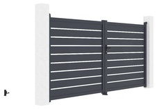 Brána dvojkrídla G21 Reno 350x176 cm, antracit - 3