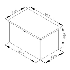 Záhradný box G21 Denver 280l, šedá - 4