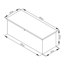 Záhradný box G21 Denver 560l, šedá - 4