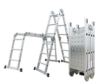 Hliníkové štafle G21 GA SZ - 4x3-3,7 m multifunkčné vrátane podlahy