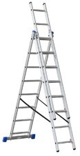 Rebrík G21 trojdielny 5,1 m, 3x8 priečok