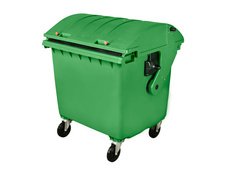 Plastový kontajner 1100 l, zelený
