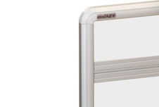 Stolový magnetický paraván ekoTAB Whiteboard, oblý roh, 180x80 cm - 1