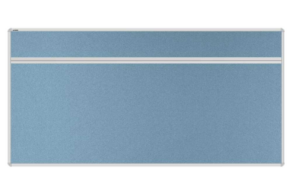 Stolový akustický paraván AKUSTIK ekoTAB, oblý roh, 160x80 cm, svetlo modrý