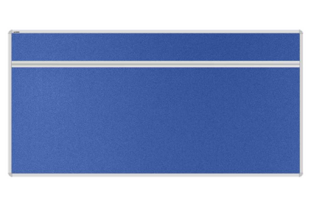 Stolový akustický paraván AKUSTIK ekoTAB, oblý roh, 160x80 cm, kráľovsky modrý