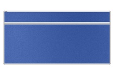 Stolový akustický paraván AKUSTIK ekoTAB, oblý roh, 160x80 cm, kráľovsky modrý