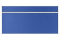 Stolový akustický paraván AKUSTIK ekoTAB, oblý roh, 160x80 cm, kráľovsky modrý
