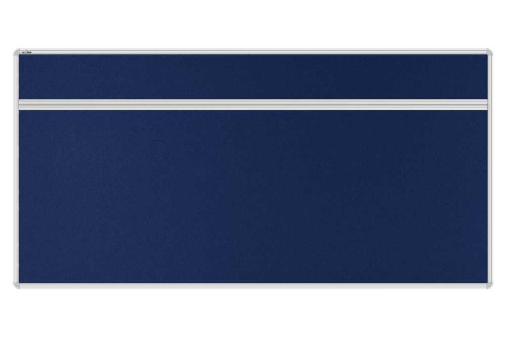 Stolový akustický paraván AKUSTIK ekoTAB, oblý roh, 160x80 cm, námornícky modrý