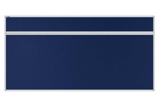 Stolový akustický paraván AKUSTIK ekoTAB, oblý roh, 160x80 cm, námornícky modrý