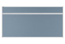 Stolový akustický paraván AKUSTIK ekoTAB, oblý roh, 160x80 cm, tmavo šedý