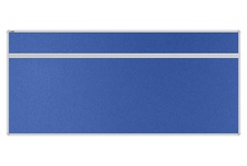 Stolový akustický paraván AKUSTIK ekoTAB, oblý roh, 180x80 cm, kráľovsky modrý