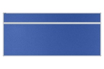 Stolový akustický paraván AKUSTIK ekoTAB, oblý roh, 180x80 cm, kráľovsky modrý