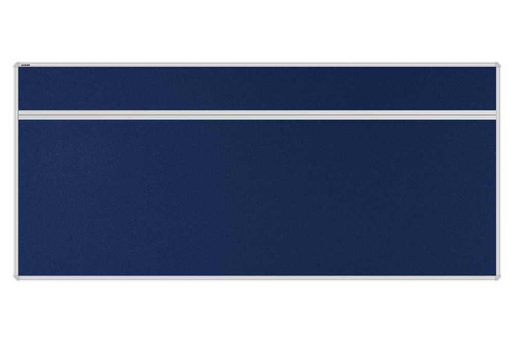 Stolový akustický paraván AKUSTIK ekoTAB, oblý roh, 180x80 cm, námornícky modrý