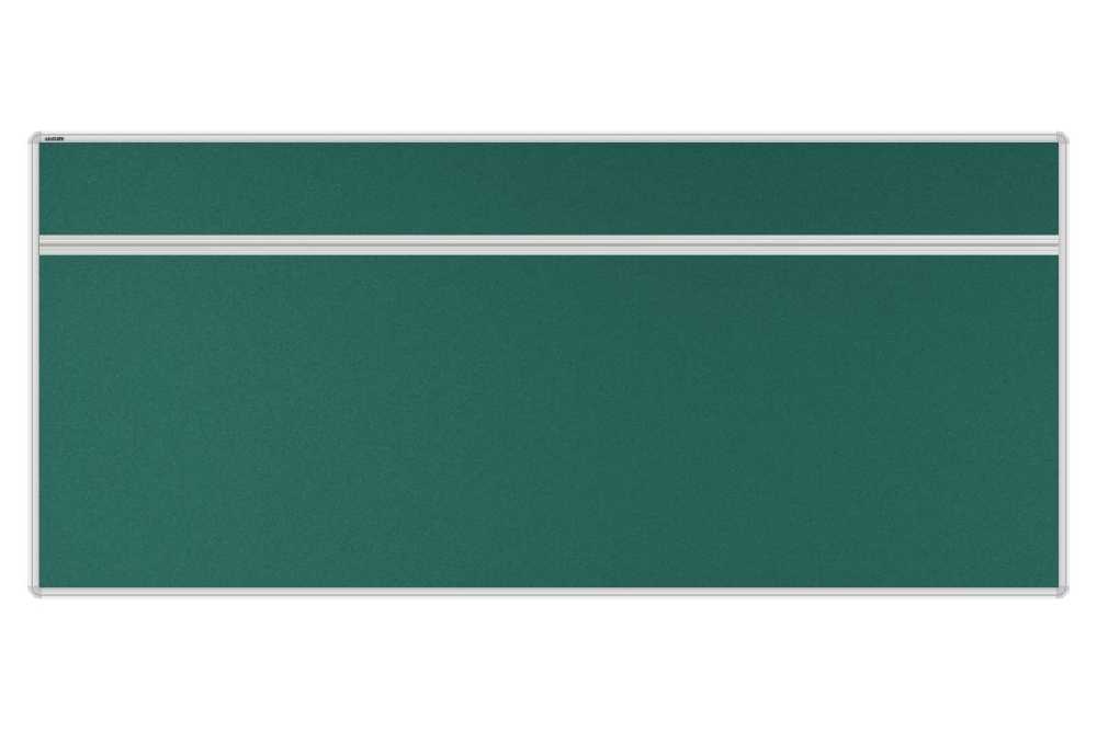 Stolový akustický paraván AKUSTIK ekoTAB, oblý roh, 180x80 cm, zelený