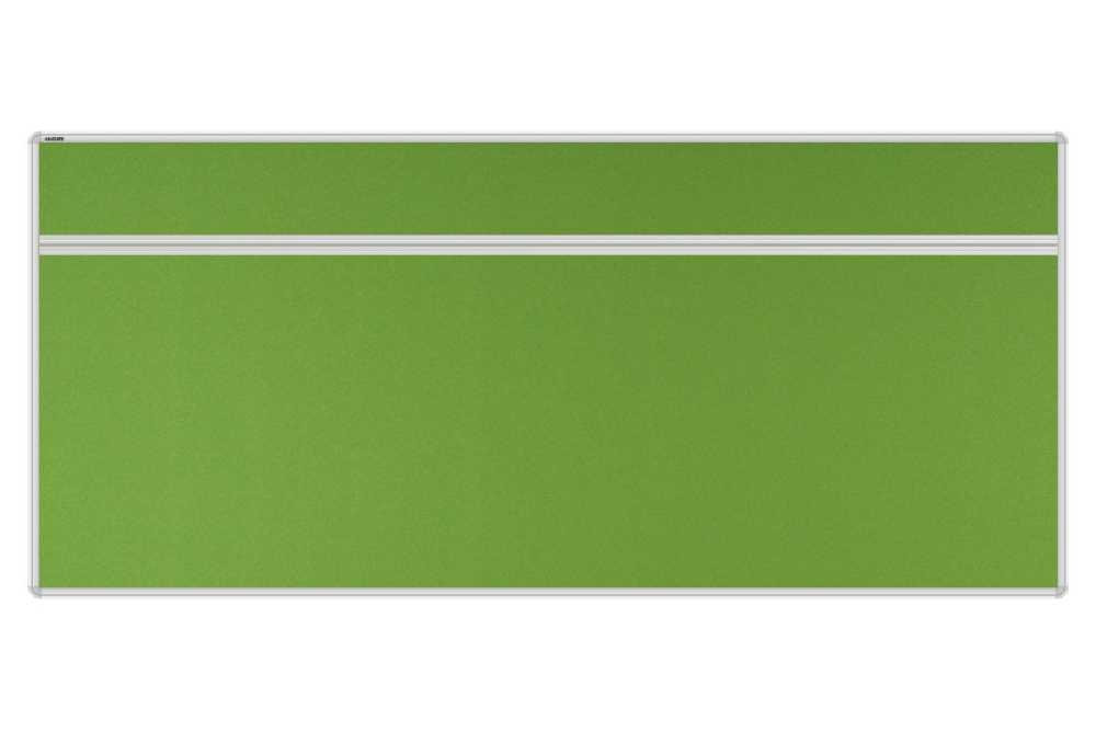 Stolový akustický paraván AKUSTIK ekoTAB, oblý roh, 180x80 cm, jarný zelený