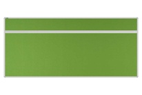 Stolový akustický paraván AKUSTIK ekoTAB, oblý roh, 180x80 cm, jarný zelený