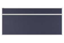 Stolový akustický paraván AKUSTIK ekoTAB, oblý roh, 180x80 cm, čierny
