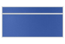 Stolový akustický paraván AKUSTIK ekoTAB, ostrý roh, 160x80 cm, kráľovsky modrý