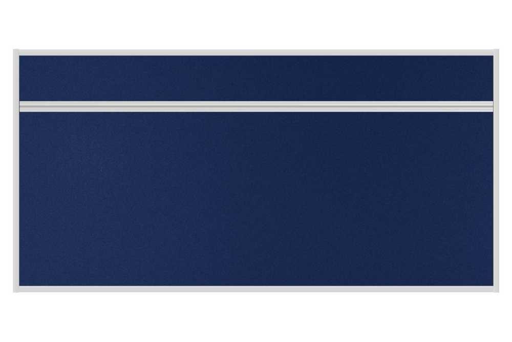 Stolový akustický paraván AKUSTIK ekoTAB, ostrý roh, 160x80 cm, námornícky modrý
