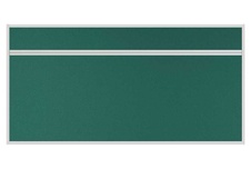 Stolový akustický paraván AKUSTIK ekoTAB, ostrý roh, 160x80 cm, zelený