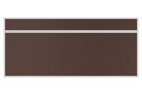 Stolový akustický paraván AKUSTIK ekoTAB, ostrý roh, 180x80 cm, tmavo hnedý