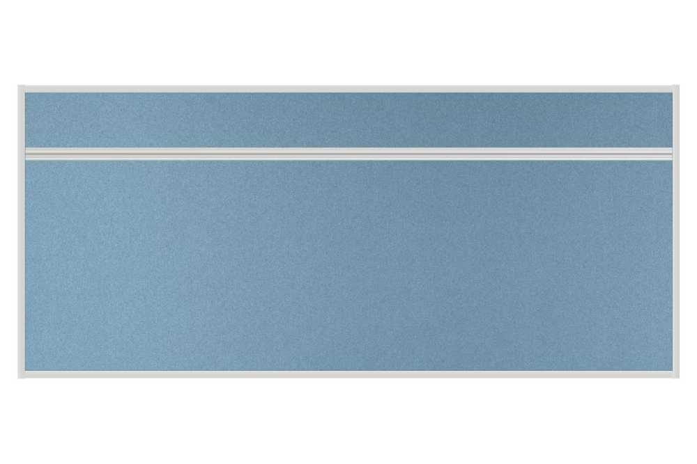 Stolový akustický paraván AKUSTIK ekoTAB, ostrý roh, 180x80 cm, svetlo modrý