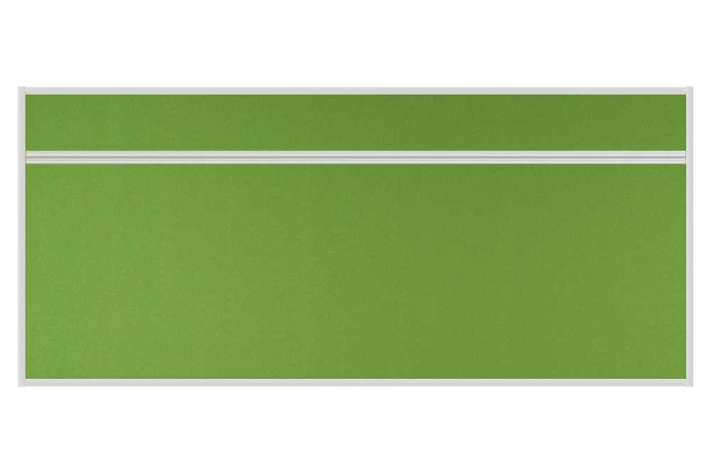 Stolový akustický paraván AKUSTIK ekoTAB, ostrý roh, 180x80 cm, jarný zelený