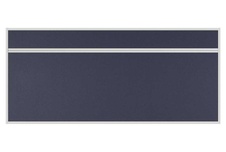 Stolový akustický paraván AKUSTIK ekoTAB, ostrý roh, 180x80 cm, čierny