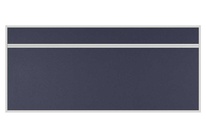 Stolový akustický paraván AKUSTIK ekoTAB, ostrý roh, 180x80 cm, čierny