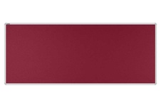 Stolový paraván EKONOMIK ekoTAB, oblý roh, 160x65 cm, bordó
