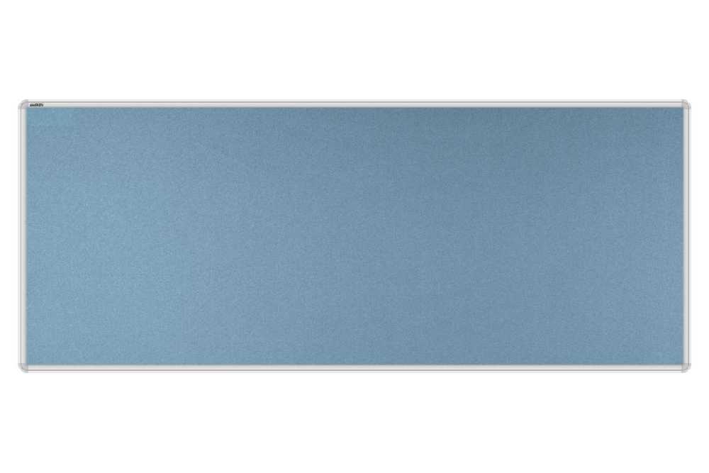 Stolový paraván EKONOMIK ekoTAB, oblý roh, 160x65 cm, svetlo modrý