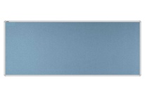Stolový paraván EKONOMIK ekoTAB, oblý roh, 160x65 cm, svetlo modrý