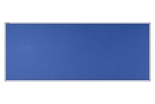 Stolový paraván EKONOMIK ekoTAB, oblý roh, 160x65 cm, kráľovsky modrý