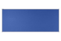Stolový paraván EKONOMIK ekoTAB, oblý roh, 160x65 cm, kráľovsky modrý