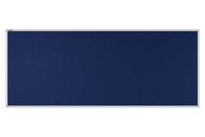 Stolový paraván EKONOMIK ekoTAB, oblý roh, 160x65 cm, námornícky modrý