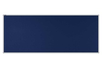 Stolový paraván EKONOMIK ekoTAB, oblý roh, 160x65 cm, námornícky modrý