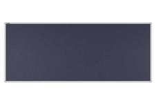 Stolový paraván EKONOMIK ekoTAB, oblý roh, 160x65 cm, čierny