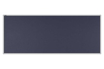 Stolový paraván EKONOMIK ekoTAB, oblý roh, 160x65 cm, čierny