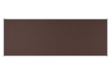 Stolový paraván EKONOMIK ekoTAB, oblý roh, 180x65 cm, tmavo hnedá