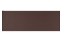 Stolový paraván EKONOMIK ekoTAB, oblý roh, 180x65 cm, tmavo hnedá