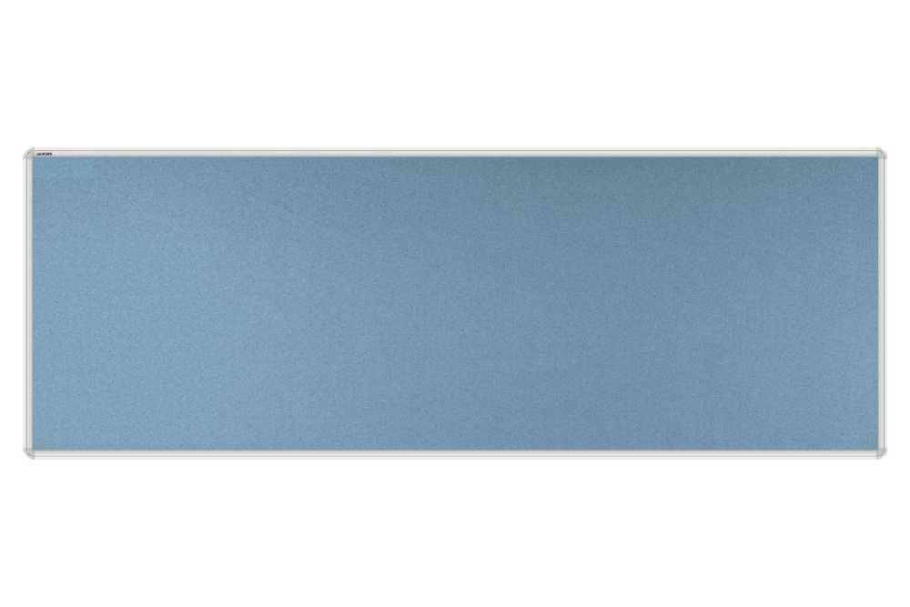 Stolový paraván EKONOMIK ekoTAB, oblý roh, 180x65 cm, svetlo modrý