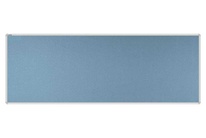 Stolový paraván EKONOMIK ekoTAB, oblý roh, 180x65 cm, svetlo modrý