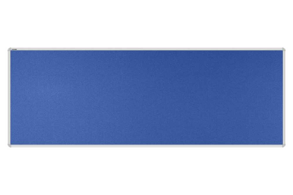 Stolový paraván EKONOMIK ekoTAB, oblý roh, 180x65 cm, kráľovsky modrý