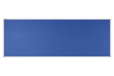 Stolový paraván EKONOMIK ekoTAB, oblý roh, 180x65 cm, kráľovsky modrý