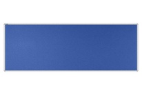 Stolový paraván EKONOMIK ekoTAB, oblý roh, 180x65 cm, kráľovsky modrý