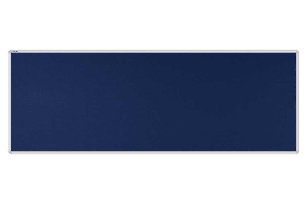 Stolový paraván EKONOMIK ekoTAB, oblý roh, 180x65 cm, námornícky modrý
